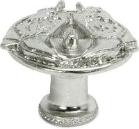 Americana classic boots with cowboy hat knob in finish Platinum 8071-24