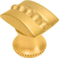 Classic/Beaded Beaded center rectangle knob with flared foot 809B-8