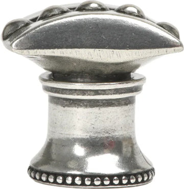 Classic/Beaded Beaded center rectangle knob with flared foot 809B