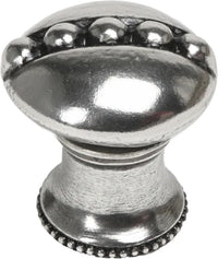Classic/Beaded Beaded round knob w/ beaded center w/ flared foot 811B-9