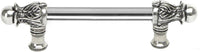 Acanthus 6'' cc with 1/2'' smooth bar long pull Romanesque style in Chalice. 821S-9