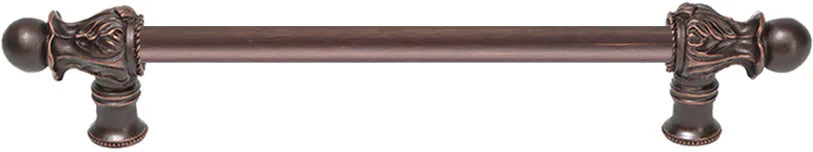 Acanthus 9'' cc with 1/2'' round smooth bar long pull Romanesque style 822S-22