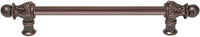 Acanthus 9'' cc with 1/2'' round smooth bar long pull Romanesque style 822S-22