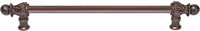 Acanthus 12'' cc with 1/2'' round smooth bar long pull Romanesque style 823S-22
