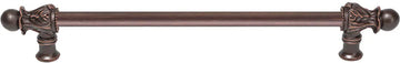 Acanthus 12'' cc with 1/2'' round smooth bar long pull Romanesque style 823S-22