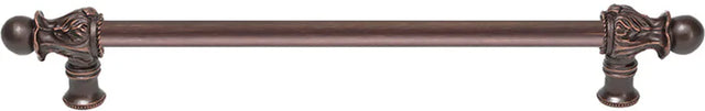 Acanthus 12'' cc with 1/2'' round smooth bar long pull Romanesque style 823S-22