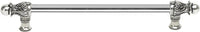 Acanthus 18'' cc with 1/2'' smooth bar long pull Romanesque style in Chalice. 824S-9