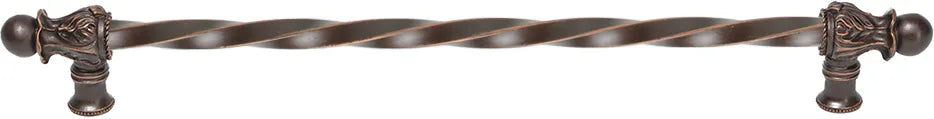 Acanthus 22'' cc with 3/8'' twist bar long pull Romanesque style 825-22