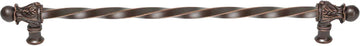 Acanthus 22'' cc with 3/8'' twist bar long pull Romanesque style 825-22