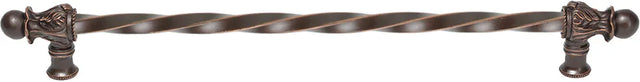 Acanthus 22'' cc with 3/8'' twist bar long pull Romanesque style 825-22