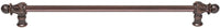 Acanthus 22'' cc with 1/2'' round smooth bar long pull Romanesque style 825S-22