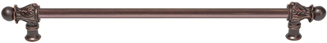 Acanthus 22'' cc with 1/2'' round smooth bar long pull Romanesque style 825S-22