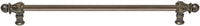 Acanthus 22'' cc with 1/2'' smooth bar long pull Romanesque style in Antique Brass. 825S-3