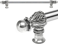 Acanthus 22'' cc with 1/2'' smooth bar long pull Romanesque style in Chalice. 825S-9