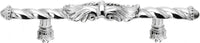 Acanthus 4'' cc large pull Romanesque style in Platinum. 826-24