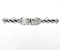 Acanthus 4'' cc large pull Romanesque style in Platinum. 826-24