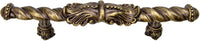Acanthus 4'' cc large pull Romanesque style in Antique Brass. 826-3