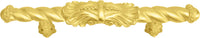 Acanthus 4'' cc large pull Romanesque style in Gilded Mercury. 826-8