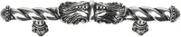 Acanthus 4'' cc large pull Romanesque style in Chalice. 826-9