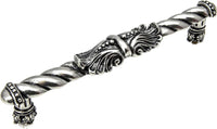 Acanthus 6'' cc large pull Romanesque style in Chalice. 828-9