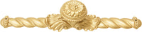 Acanthus large knob with flared foot Rosette style with large backplate in Soft Gold. 830846-27