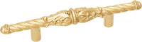 Acanthus 3'' cc pull Romanesque style in Soft Gold. 832-27