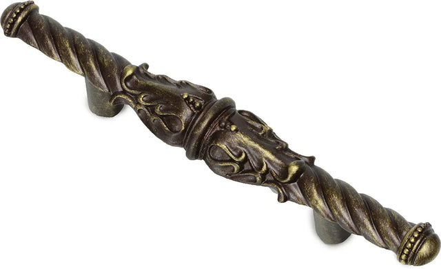 Acanthus 3'' cc pull Romanesque style in Satin. 832-3