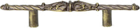 Acanthus 3'' cc pull Romanesque style in Satin. 832-3