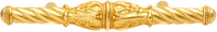 Acanthus 3'' cc pull Romanesque style in Antique Brass. 832-8