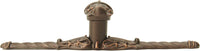 Acanthus Carpe Diem 836838-22 Oil Rub Bronze leave large knob w/ rope large back plate Romanesque style 836838-22