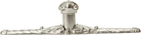 Acanthus leave large knob w/ rope large back plate Romanesque style finished in Platinum . 836838-24