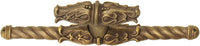 Acanthus leave large knob w/ rope large back plate Romanesque style finished in Antique Brass . 836838-3