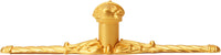 Acanthus leave large knob w/ rope large back plate Romanesque style finished in Gilded Mercury . 836838-8