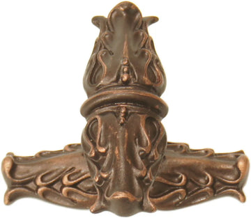 Acanthus Carpe Diem leave large knob with rope small back plate Romanesque style 836839