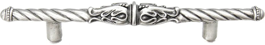 Acanthus 4'' cc pull Romanesque style in Chalice. 843-11