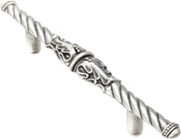 Acanthus 4'' cc pull Romanesque style in Chalice. 843-11
