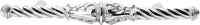 Acanthus 4'' cc pull Romanesque style in Platinum. 843-24
