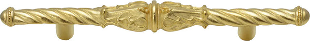 Acanthus 4'' cc pull Romanesque style in Antique Brass. 843-8