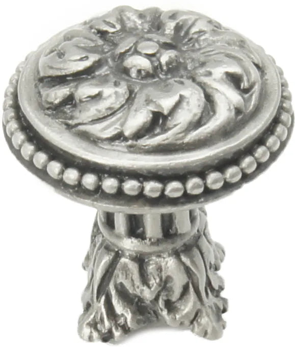 Acanthus & beaded large knob with column base Rosette style 851