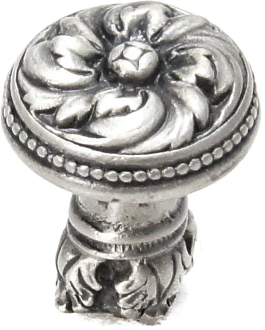 Acanthus & beaded medium knob with column base Rosette style 852