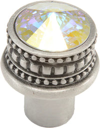 Caché medium round knob with an 18mm Swarovski Crystals 860