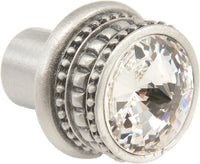 Cache Caché medium round knob with an 18mm Swarovski Clear Crystals 860-11C