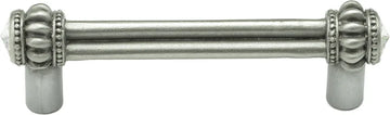 Caché double 3'' cc pull with 2 rivoli Swarovski Clear Crystals 861-11C