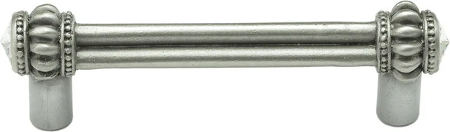 Caché double 3'' cc pull with 2 rivoli Swarovski Clear Crystals 861-11C