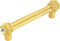 Cache Caché double 3'' cc pull with 2 rivoli Swarovski Aurore Boreale Crystals 861-8AB