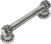 Cache Caché double 3'' cc pull with halos platforms with 40 Swarovski Clear Crystals 861H-9C
