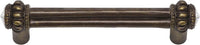 Cache Caché double 4'' cc pull with 2 rivoli Swarovski Clear Crystals 862-3C