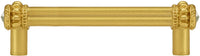 Caché double 4'' cc pull with 2 rivoli Swarovski Clear Crystals 862-8C