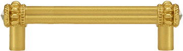 Caché double 4'' cc pull with 2 rivoli Swarovski Clear Crystals 862-8C