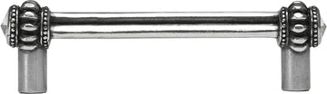Caché double 4'' cc pull with 2 rivoli Swarovski Clear Crystals 862-9C